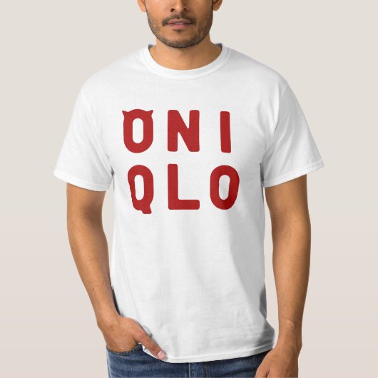 ONIQLO Shirt met bloeduitloop (Voorkant)