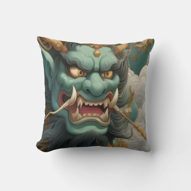 Oni's Wrath Throw Pillow Kussen (Voorkant)