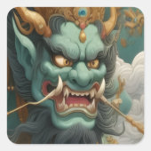 Oni's Wrath Vierkante Sticker (Voorkant)