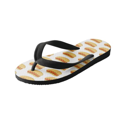 Onisex-teenslippers voor het uitkoken van hotdogs kinder teenslippers (Schuin)