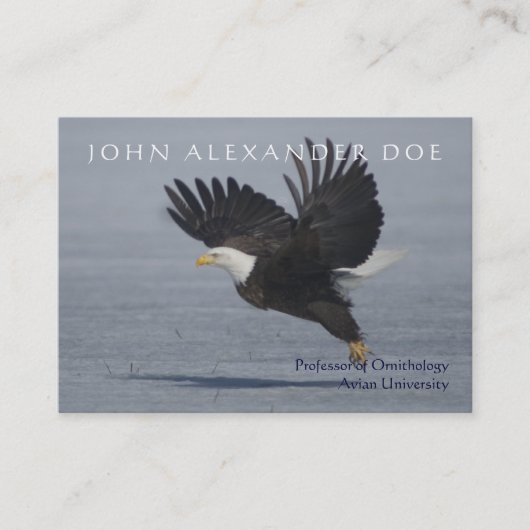 Onitholoog - professor ornithologie - tweeslachtig visitekaartje (Voorkant)