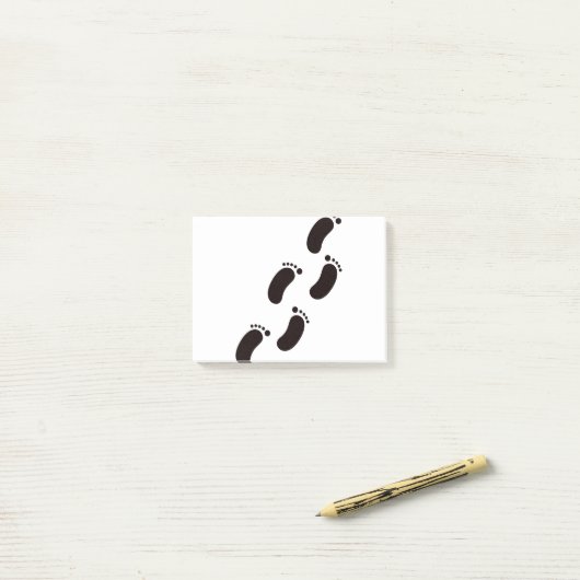 Oniuzuka Style Black Little Foot Post-it® Notes (Op bureau)