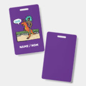 ONIVA! Dino de Worstelaar Badge (Voor- en achterkant)