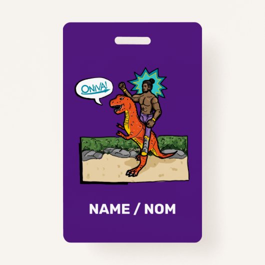 ONIVA! Dino Lutteur Badge (Voorkant)