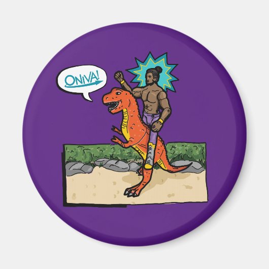 ONIVA! Dino Lutteur Magneet (Voorkant)