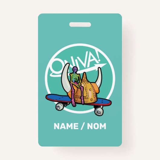 ONIVA! Squelette Viking Badge (Voorkant)