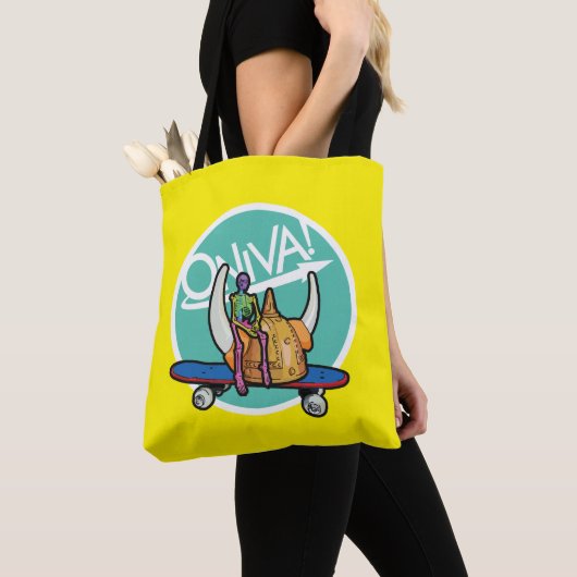 ONIVA! Squelette Viking Shoulder Tas (Dichtbij)