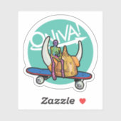 ONIVA! Squelette Viking Sticker (Vel)