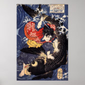 Oniwakamaru gaat de grote karper doden poster (Voorkant)