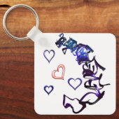 Onketen mijn hartplein sleutelring sleutelhanger (Voorkant)