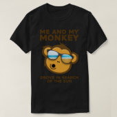 onkey Sun Humor Me and my Monkey Mind Crazyness T-shirt (Design voorkant)