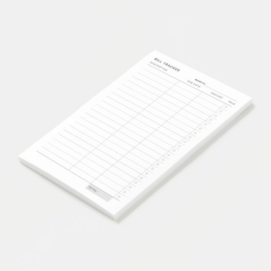 onkostenvolgster post-it® notes (Schuin)