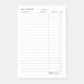 onkostenvolgster post-it® notes (Voorkant)