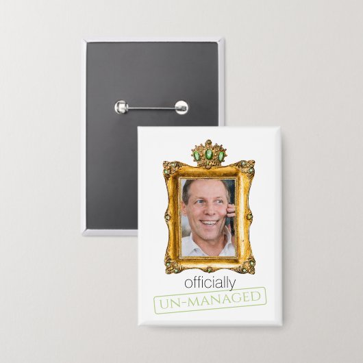 Onkruid Gebeurt schattig cynische paardenbloem Gra Button (Voorkant / Achterkant)
