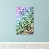 Onkruid in een afvoersloot canvas afdruk (Insitu (Houten vloer))