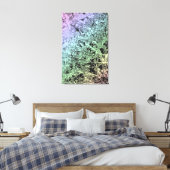 Onkruid in een afvoersloot canvas afdruk (Insitu (Slaapkamer))