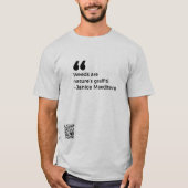 Onkruid is graffiti van natuur t-shirt (Voorkant)