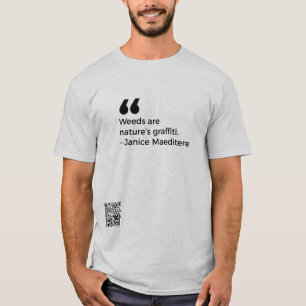 Onkruid is graffiti van natuur t-shirt