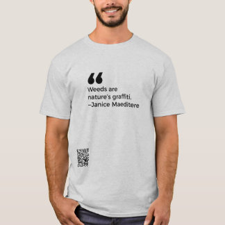 Onkruid is graffiti van natuur t-shirt