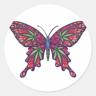 onkruid ronde sticker