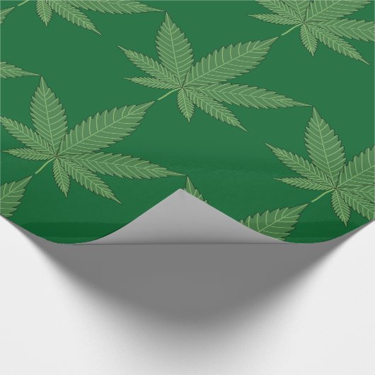 Onkruidblad gepersonaliseerd cadeaupapier (Hoek)