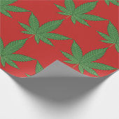 onkruidblad kerst inpakpapier (Hoek)