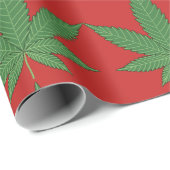 onkruidblad kerst inpakpapier (Rol Hoek)