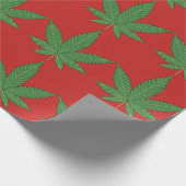 onkruidblad kerst inpakpapier (Hoek)