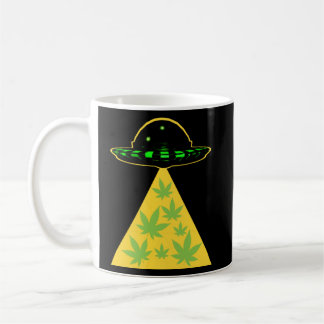 Onkruidblad Stoner Alien Ontvoering UFO Pot Koffiemok
