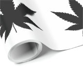 onkruidbladsilhouet cadeaupapier (Rol Hoek)