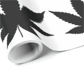 onkruidbladsilhouet cadeaupapier (Rol Hoek)