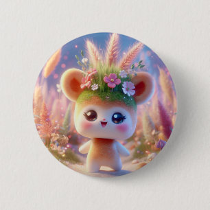 onkruidkop ronde button 5,7 cm