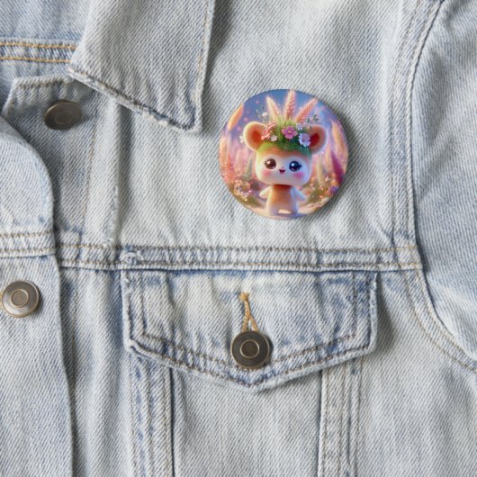 onkruidkop ronde button 5,7 cm (In situ)