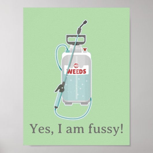 onkruidspray tuinonderhoud poster (Voorkant)