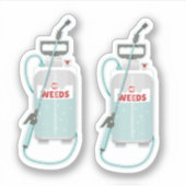 onkruidspray tuinonderhoud sticker (Voorkant)