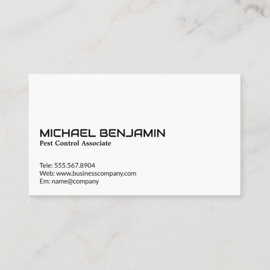 Onkruidverdelger Sproeien van het Eigendom Visitekaartje (Achterkant)