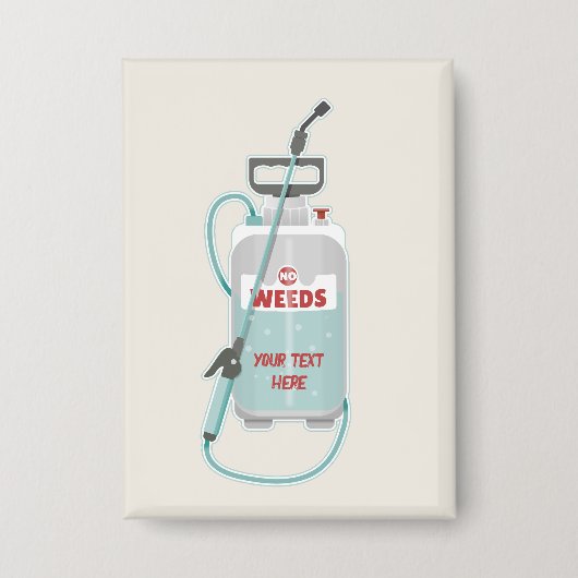 Onkruidverstuiving tuinonderhoud button (Voorkant)