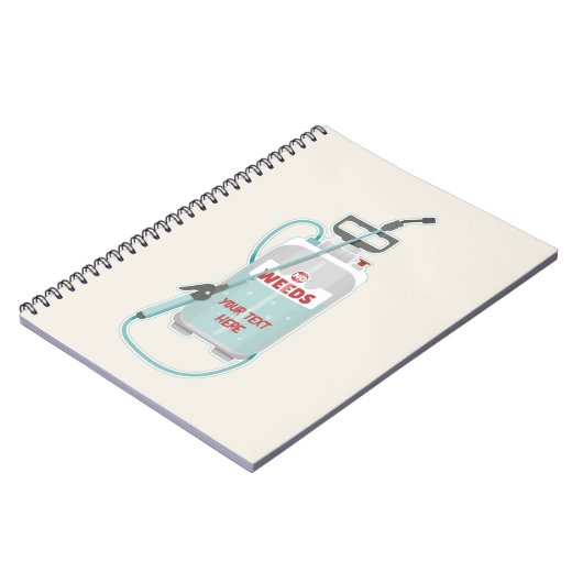 Onkruidverstuiving tuinonderhoud notitieboek (Linkerzijde)