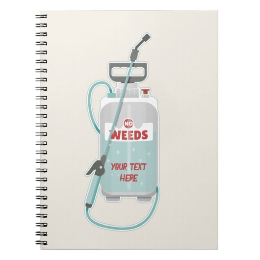 Onkruidverstuiving tuinonderhoud notitieboek (Voorkant)
