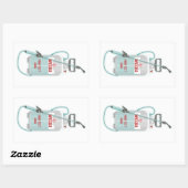 Onkruidverstuiving tuinonderhoud rechthoekige sticker (Vel)