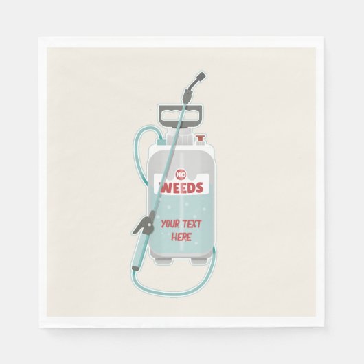 Onkruidverstuiving tuinonderhoud servet (Voorkant)