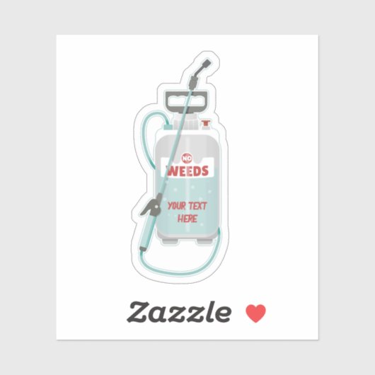 Onkruidverstuiving tuinonderhoud sticker (Vel)