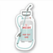 Onkruidverstuiving tuinonderhoud sticker (Voorkant)