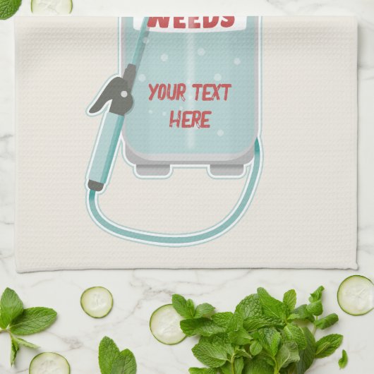 Onkruidverstuiving tuinonderhoud theedoek (Gevouwen)