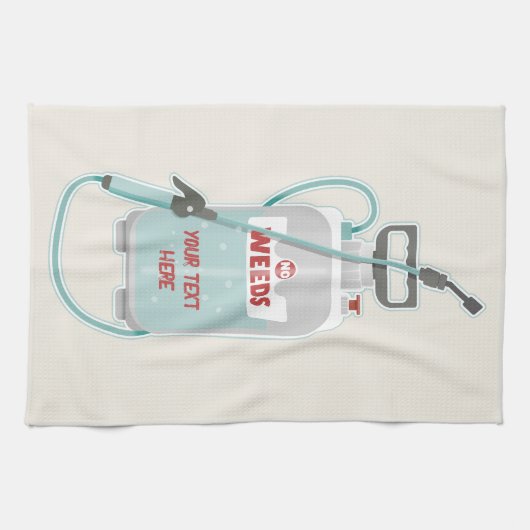 Onkruidverstuiving tuinonderhoud theedoek (Horizontaal)