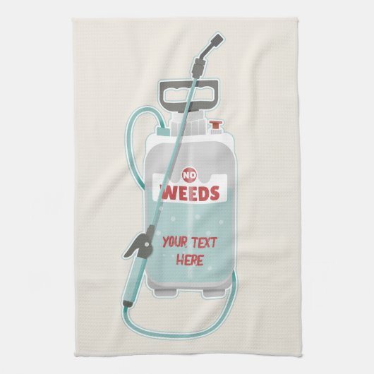 Onkruidverstuiving tuinonderhoud theedoek (Verticaal)