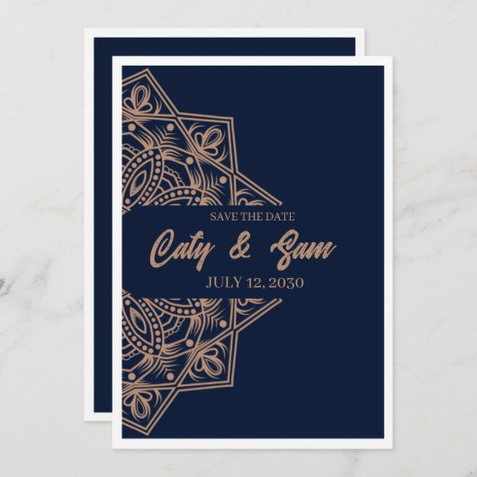 Onkruidverwijdering mandala uitnodiging (Voorkant / Achterkant)