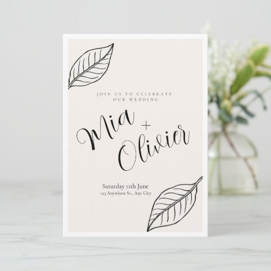 Onkruidverwijderingsuitnodiging Kaart (Staand voorkant)