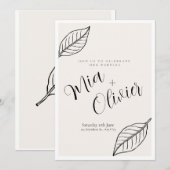 Onkruidverwijderingsuitnodiging Kaart (Voorkant / Achterkant)