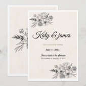 Onkruidverwijderingsuitnodiging Kaart (Voorkant / Achterkant)